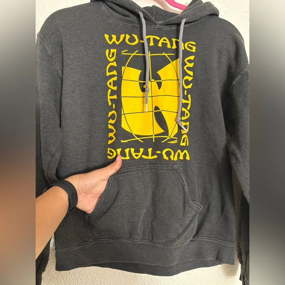 NWT NORDSTROM WU-TANG WOMEN’S PIGMENT BLACK GREY HOODIE SIZE SMALL